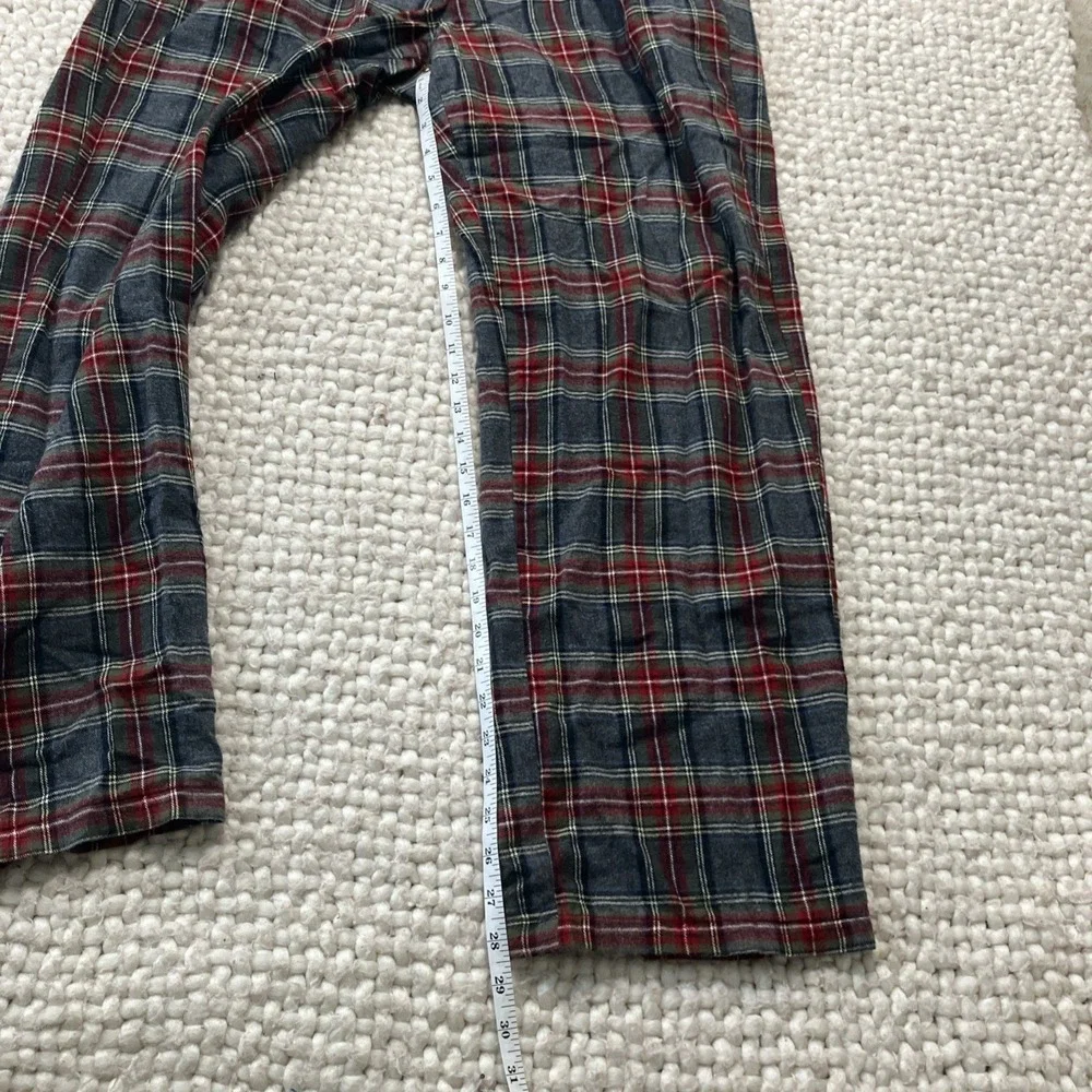 L.L.‎ Bean Pajama Pants Mens Size Medium Scottish Plaid Cotton Flannel Sleep